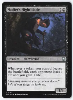 Nadier's Nightblade U Commander: Bloomburrow 184 NM - Image 1