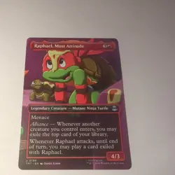 Raphael Most Attitude - Borderless - Teenage Mutant Ninja Turtles - MtG - Image 1