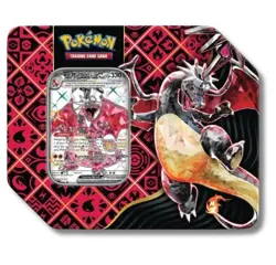 Pokemon Scarlet & Violet Paldean Fates Tin | Shiny Charizard ex - Image 1