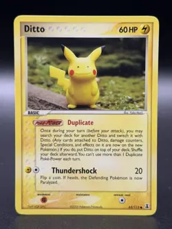 Pokemon Ditto 63/113 Pikachu 2005 Delta Species Pokemon TCG - NM - Image 1