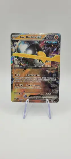 Pokemon TCG: Iron Boulder ex 099/162 Double Rare - Temporal Forces - NM - Image 1