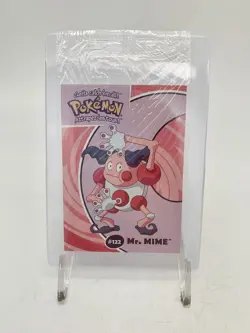 2000 Danone Pokemon #122 Mr. Mime Stadium Tip Card Gotta Catch em all' SEALED - Image 1