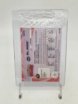 2000 Danone Pokemon #122 Mr. Mime Stadium Tip Card Gotta Catch em all' SEALED - Image 2