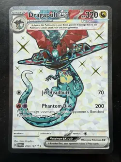 Pokemon Dragapult ex 200/167 Sv06: Twilight Masquerade Holo (NM) - Image 1