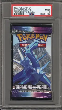 X2 PSA 9 Mint 2007 Pokemon Diamond & Pearl Base Dialga Booster Pack For Cody154 - Image 1