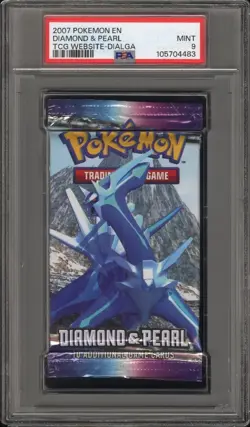 X2 PSA 9 Mint 2007 Pokemon Diamond & Pearl Base Dialga Booster Pack For Cody154 - Image 3