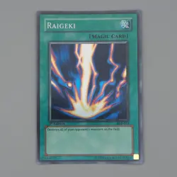 Yu-Gi-Oh Raigeki LOB-053 Super Rare 1st Edition NM-EX Asian English n785 - Image 1