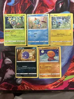 Pokemon Tcg Miscut Error 5 Cards Shining Fates Common New Mint - Image 1