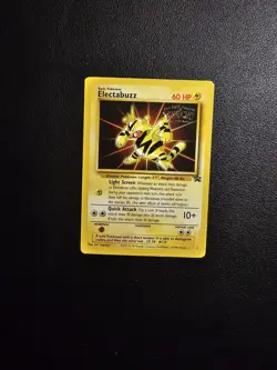 Electabuzz Black Star Promo Pokemon Card WOTC The First Movie WB RARE Stamp - Image 1