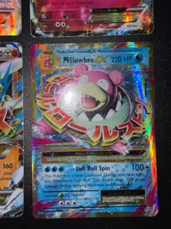 4x Mega M Lot XY Slowbro EX Steelix Altaria Audino Holo evolutions Pokemon Card - Image 3
