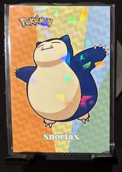 Rare Pokemon Shiny Full Art Snorlax Low Pop Cracked Ice Holo Card - Image 1