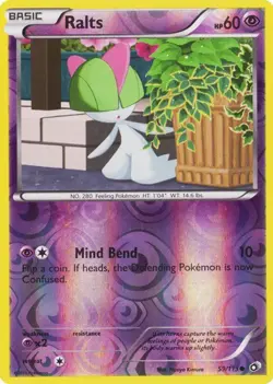 Ralts 59/113 Reverse Holo Legendary Treasures Pokemon Card NM - Image 1
