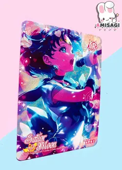 Sailor Moon Trading Card - Sailor Merkur Karte Anime Manga Fan Made CDS-R-09 - Image 2