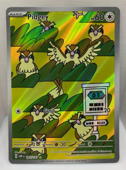 Pidgey 207/197 Obsidian Flames Illustration Rare Card Near Mint NM/M - Image 1