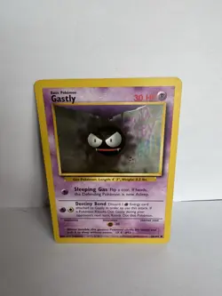 Gastly Pokemon Card 50/102 TCG played With Condition 1999 - Image 1