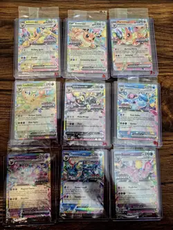 Prismatic Evolutions Surprise Box Stamped EX Promo Cards NM 9/9 Complete Set. 21 - Image 1