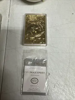 Pokemon Gold Plated 1999 23K Trading Card Burger King Promo Limited Edition - Image 2