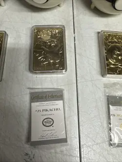 Pokemon Gold Plated 1999 23K Trading Card Burger King Promo Limited Edition - Image 3