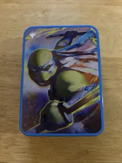Magic The Gathering Teenage Mutant Ninja Turtles LEONARDO Tin (NO CARDS/Sticker) - Image 1