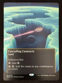 1x MTG Cascading Cataracts (0050) (Borderless, Foil) - (EOS) - Magic - Image 1