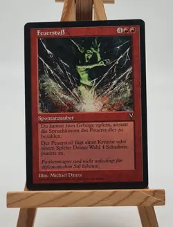 Feuerstoß Visionen Magic Karte MTG deutsch (Fireblast ) - Image 1