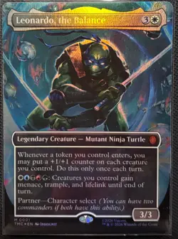 MTG Teenage Ninja Mutant Turtles Commander Leonardo, the Balance Foil (Mythic) - Image 1