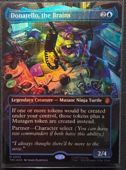 MTG Teenage Ninja Mutant Turtles Commander Donatello, the Brains Foil (Mythic) - Image 1