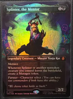 MTG Teenage Ninja Mutant Turtles Commander Splinter, the Mentor Foil (Mythic) - Image 1