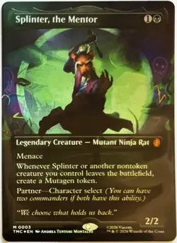MTG Teenage Ninja Mutant Turtles Commander Splinter, the Mentor Foil (Mythic) - Image 2