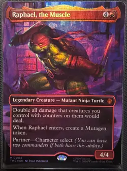 MTG Teenage Ninja Mutant Turtles Commander Raphael, the Muscle Foil (Mythic) - Image 1