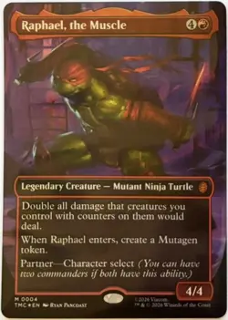 MTG Teenage Ninja Mutant Turtles Commander Raphael, the Muscle Foil (Mythic) - Image 2