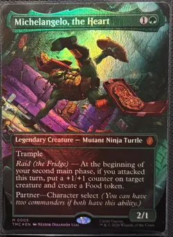 MTG Teenage Ninja Mutant Turtles Commander Michaelangelo, the Heart Foil(Mythic) - Image 1