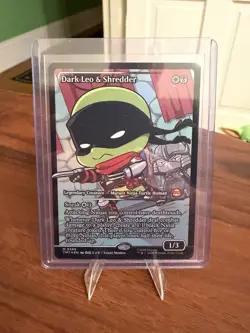 Dark Leo & Shredder Showcase Foil - MTG TMNT - TMT EN M 0289 - Image 1