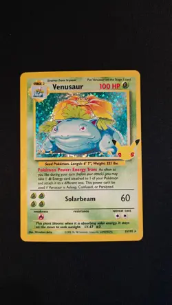 Venusaur 15/102 Celebrations: Classic Collection Holo Rare Pokemon Card NM/Mint - Image 1