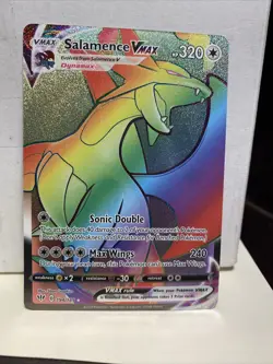 Pokemon TCG Salamence VMAX Darkness Ablaze Holo Ultra Rare - Image 1