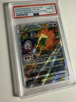 2022 Pokemon Charizard VSTAR #262 PSA 10 Gem Mint Ultra Premium Collection - Image 3