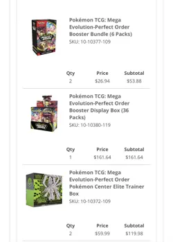 Pokemon Center Perfect Order 2-PC ETB, 1-Booster Box, 2-Booster Bundles PRESALE - Image 1