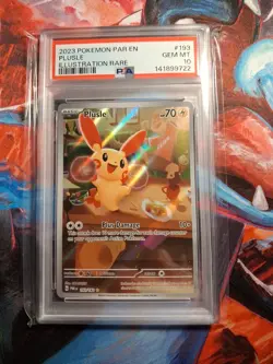 Plusle 193/182 Sv04: Paradox Rift Illustration Rare Pokemon TCG PSA 10 - Image 1