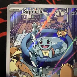 Pokemon TCG Squirtle Stellar Crown Scarlet & Violet Illustration Rare 148/142 - Image 3