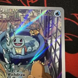 Pokemon TCG Squirtle Stellar Crown Scarlet & Violet Illustration Rare 148/142 - Image 4