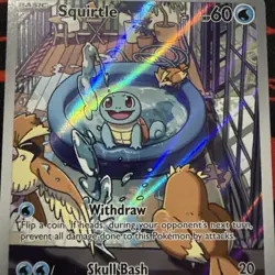 Pokemon TCG Squirtle Stellar Crown Scarlet & Violet Illustration Rare 148/142 - Image 5