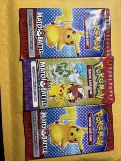 3 Pokemon TCG McDonald's Match Battle 2022 And 2023 Booster Packs Sealed - Image 1