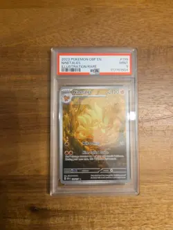 Ninetales Illustration Rare Full Art #199/197 Pokemon Obsidian Flames PSA 9 - Image 1
