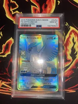 Pokemon 2019 Hidden Fates Shiny Vault Articuno GX SV54 Full Art Holo PSA 10 - Image 1