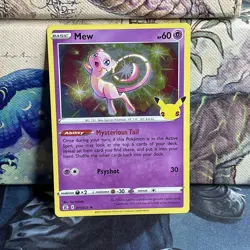 Mew Halo Rare 011/025 Pokemon Celebrations 25th NM - Image 1