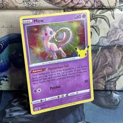 Mew Halo Rare 011/025 Pokemon Celebrations 25th NM - Image 2