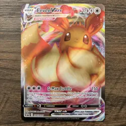 Eevee VMAX SWSH087 SWSH: Sword & Shield Promo Cards Holo Pokemon Card TCG - Image 1