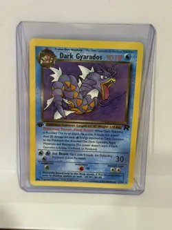 Dark Gyarados | Team Rocket #25/82 1st Edition! Rare Vintage Pokemon Card - Image 1