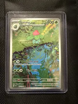 Pokemon TCG Ivysaur Card Scarlet & Violet 151 Illustration Rare 167/165 - Image 1