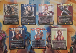 Lot of 7x Borderless Final Fantasy Cards - M/R - Foil and Reg - MTG NM - Image 1